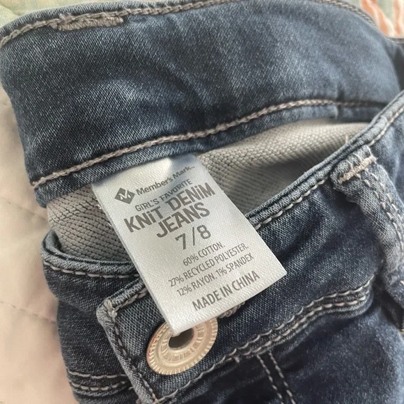Sam’s Club Member’s Mark Girl’s Favorite Knit Denim Jeans - Picture 2 of 4